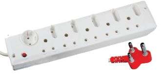 DSSO 5X 16A + 5 X 2PIN EURO + 1XSCHUCKO C/W O/L