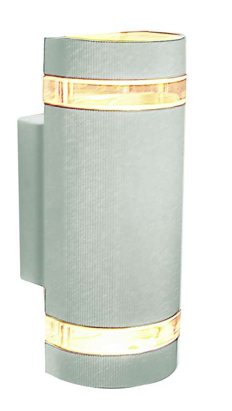Aluminium 230V 2xGU10 50W Spotlight Fitting IP54