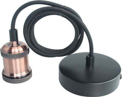 E27Vintage Copper Ceiling Rose Kit