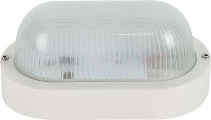 230VAC 9W White LED Plastic Bulkhead 6000K 250x120mm IP54