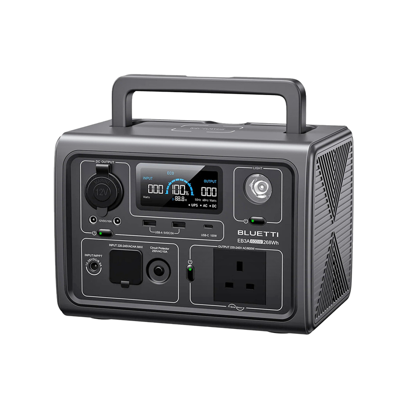 600W / 268WH PURE SINE PORTABLE POWER STATION C/W UPS