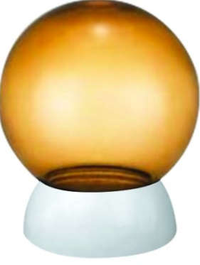 Puma Bowl Smoky , E27 White Base 200mm