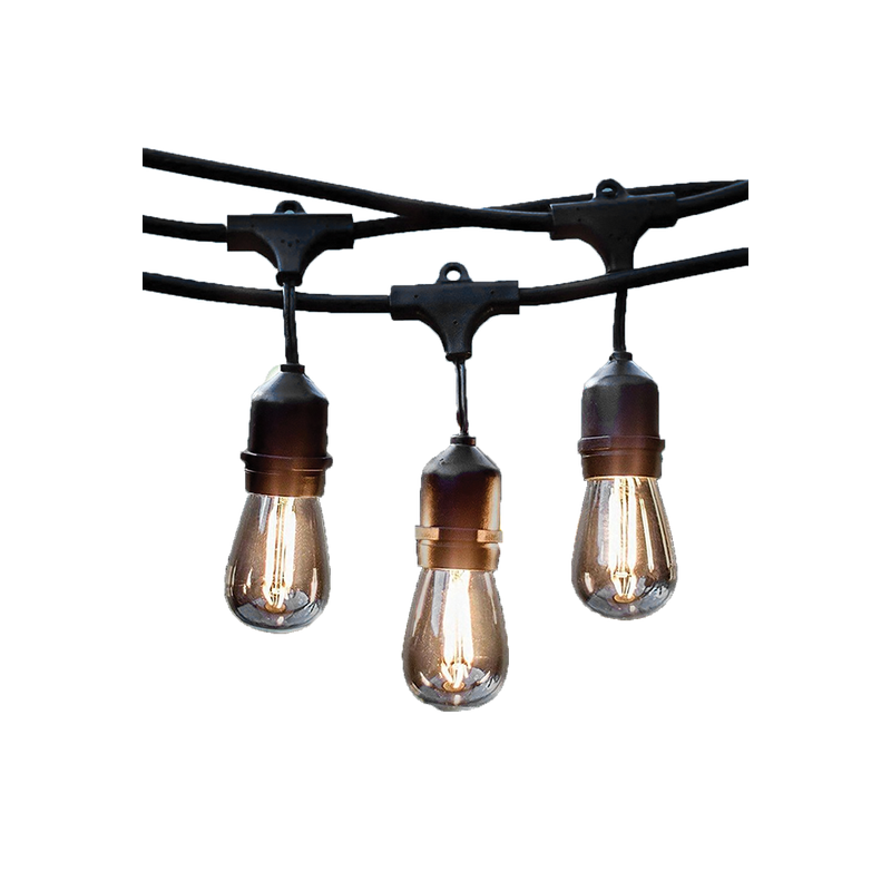 230VAC 10M PENDANT BELT LIGHT 10XE27 C/W 2W LED LAMPS