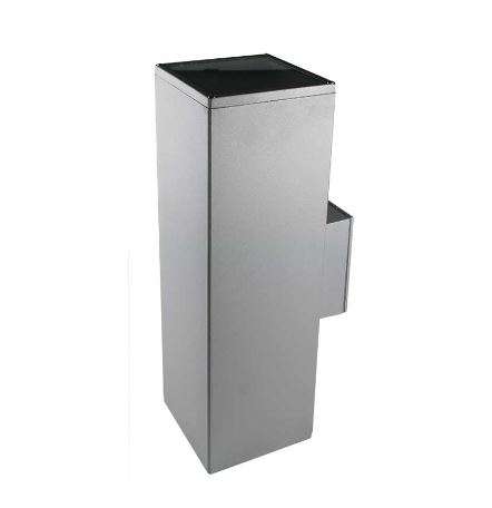 Aluminium Wall Mount Light E27 IP44 120x185x400mm