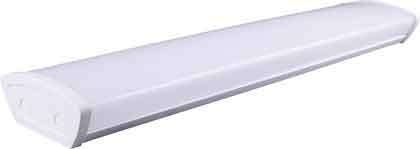 2 x 9W 2Ft LED Fitting With Curved Opal Diff. 6000K