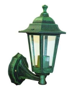 Black/Green  Die  Cast Wall Mount Light Fitting 60W