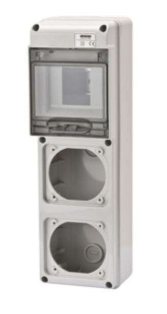 Q-DIN DB 4M 2 x 16A Flanges IP55