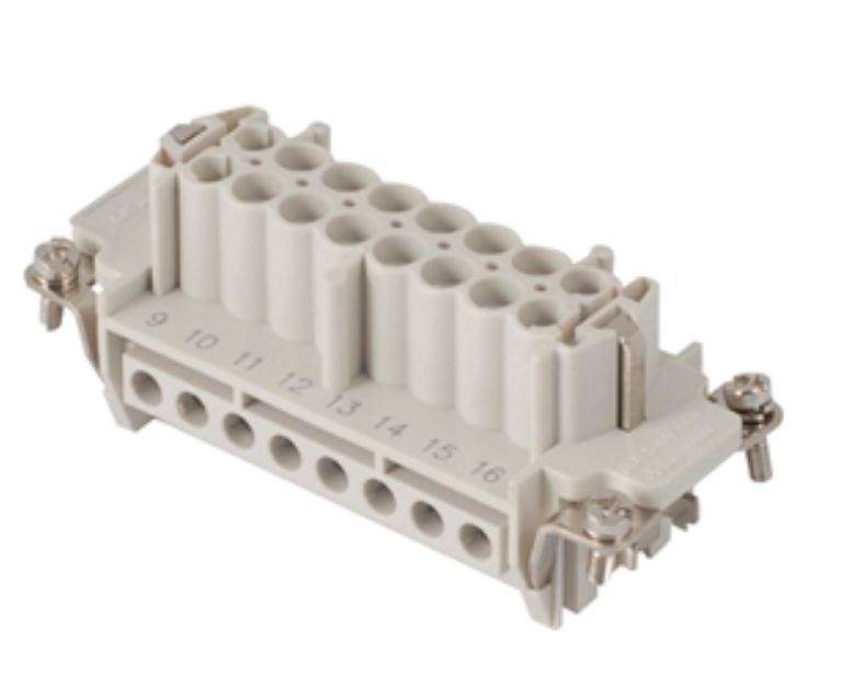 16P+E Female Connector Insert