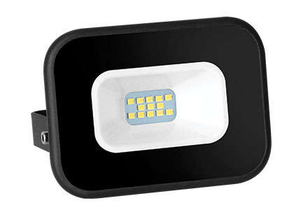 85/265VAC 10W Cool White LED Alum. Flood Light IP65