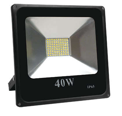 85/265VAC 40W Cool White LED Alum. Flood Light IP65