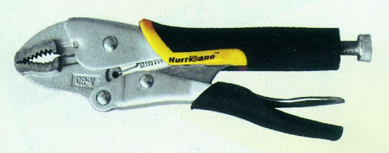 7" Locking Pliers. Curved Jaw