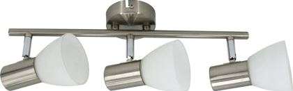 230VAC GU10 3Way Stain Steel/Glass Spot Light