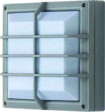 20W 95-240VAC LED Bulkhead, Square, Cross Hatch