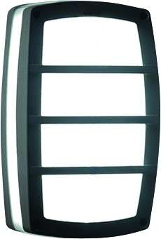 10W 95-240VAC LED Bulkhead, Rectangular, Horiz Lines