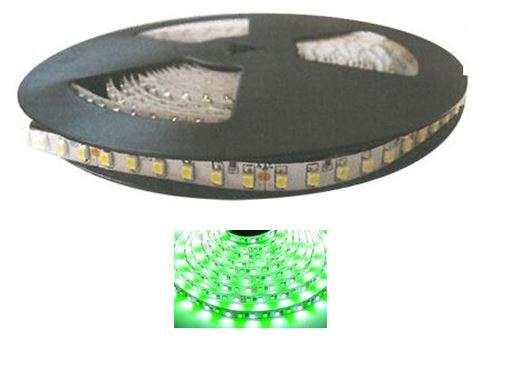 12VDC 30/M LED GREEN FLEX WHITE STRIP LIGHT NON/WPROOF /5M