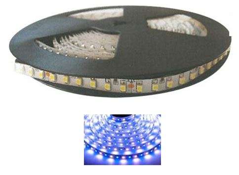 12VDC 60/M LED Blue Flex White Strip Light Non W/Proof /5M