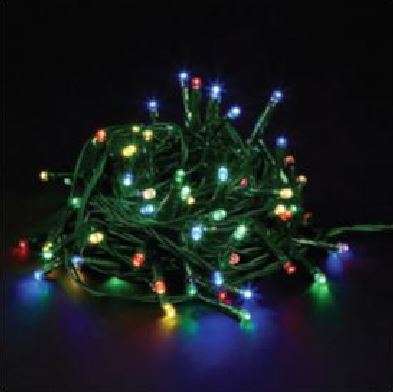 Extendable RGB LED F/L Green Wire In/Outdoor 240V/12M