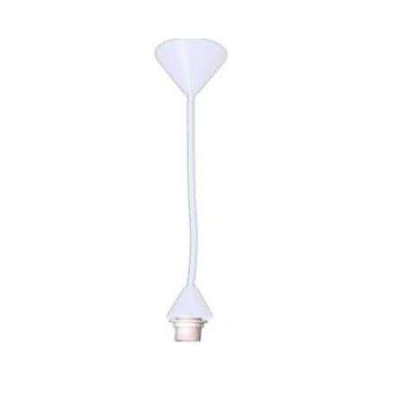 White PP Ceiling Rose And Silicon Lamp Cup, Small Type, E27