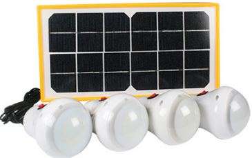 PORTABLE SOLAR 4 LIGHT KIT