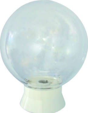 8" 1xE27  PVC Ceiling Light Fitting Clear