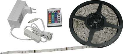LED Flex Strip RGBW 150 LED 5M C/W Remote Non-Weatherproof