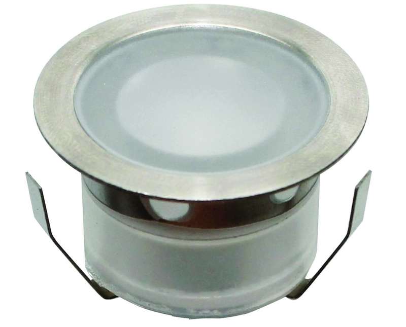 Floor/Stair/Deck Circular LED Light 24mm Diameter Cool White IP67