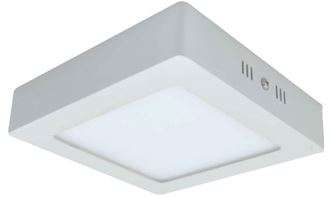 85-265VAC, 12W, Cool White, Square, Surface Mount LED, 172x172x40