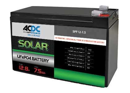 Lithium 96W 7.5Ah 12.8V  Battery