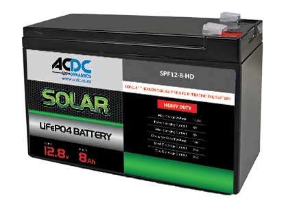 102.4Wh 8Ah 12.8V LiFePO4 BATTERY UPS/GATE MOTOR