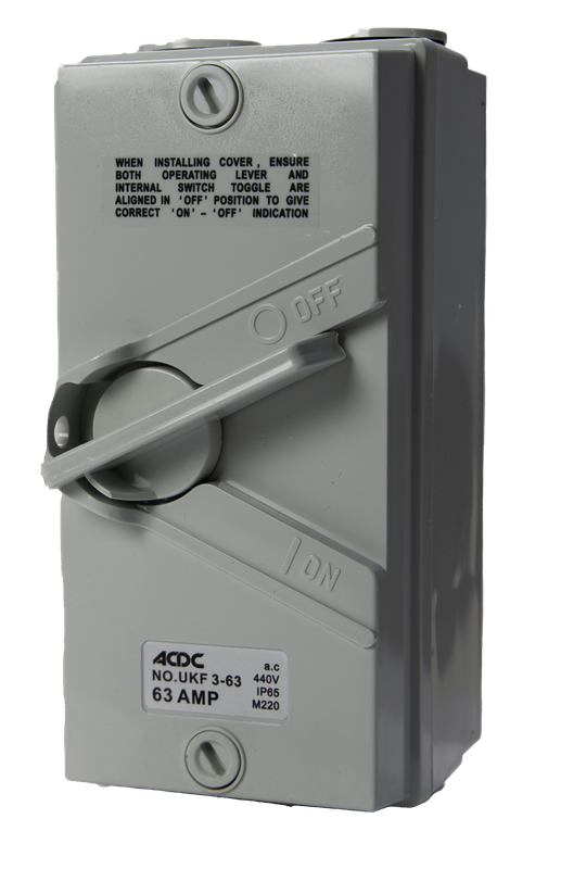 63A 3P ENCLOSED ISOLATOR IP56