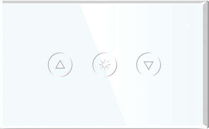 4 x 2 WHITE DIMMER SWITCH GLASS PLATE