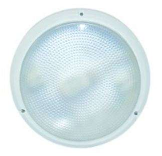 E27 Clear White Bulkhead 266Dia x 67 IP54