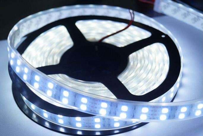 12VDC 120/M LED Cool White Flex White Strip W/Proof IP68 /5M