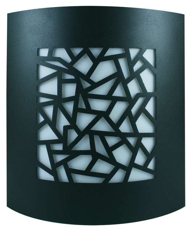 230VAC 1xE27 Black Die-Cast Aluminium Wall Light