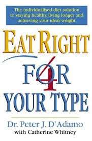 Eat Right 4 Your Type - D'Adamo, Peter & Catherine Whitney
