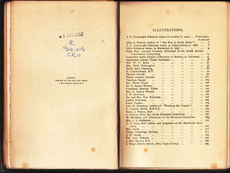 The Land of Free Speech: Record of a Campaign on Behalf of Peace in England and Scotland 1900 (Hardc