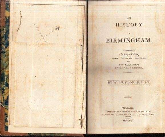 An History of Birmingham - Hutton, William