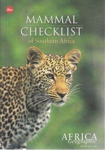 Mammal Checklist - Africa Geographic