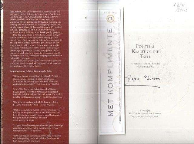 Politieke Kaarte op die Tafel (Signed) - Basson, Japie