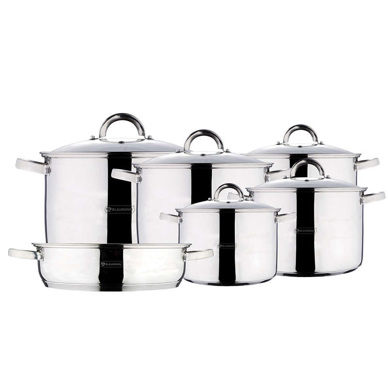 Blaumann 11-Piece Jumbo Stock Pot Cookware Set ( 100% Authentic )