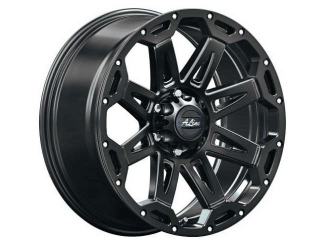 17" A-Line Duke 6/139 Satin Black Alloy Wheels