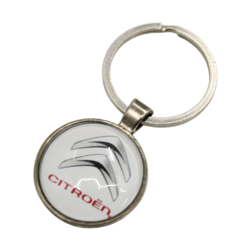 Vehicle Keyring with 3D Logo Badge - Citroen