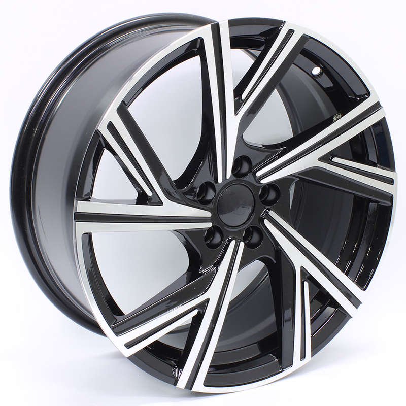 17" 5548 5/100 Black Machine Face Alloy Wheels