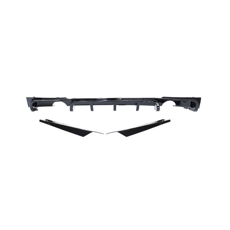 Suitable for Bmw F30 Gloss Black Rear Apron with Double Exhaust Pipe Outlets