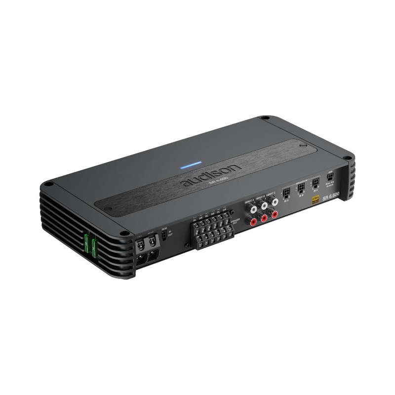 Audison SR 6.600 Amplifier | 1120 W total power | 140 W x 4 + 185 x 2 @2ohm | D-Class