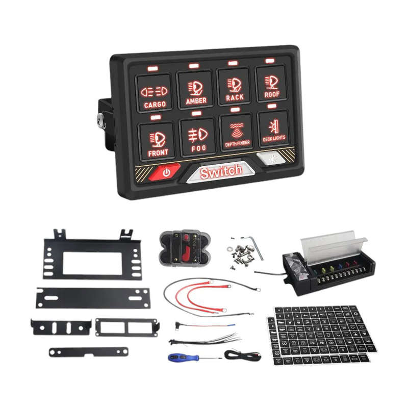 Multi-Function 8 Key Waterproof Switch Panel for ATGV/UTV Off Road Vehicles