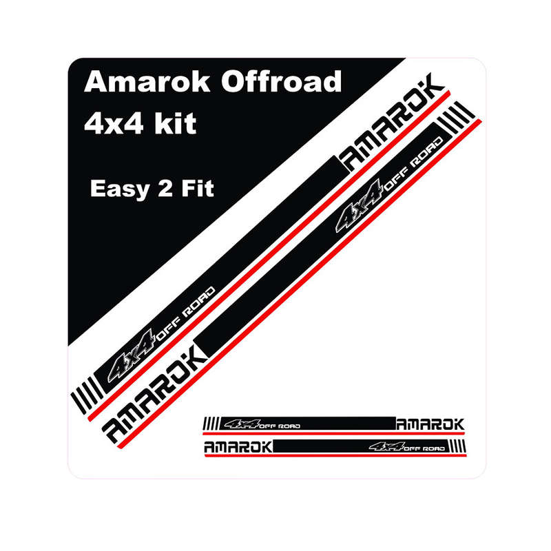 Vinyl Sticker Door Kit for VW Amarok 4x4 Offroad Design
