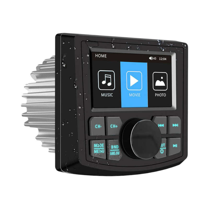 MarineTech 3inch Multi Media Receiver with Bluetooth, AM/FM