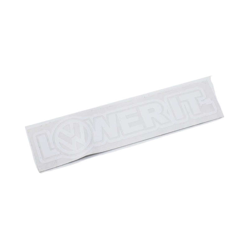 VW Lower Kit White Vinyl Sticker 12x3cm