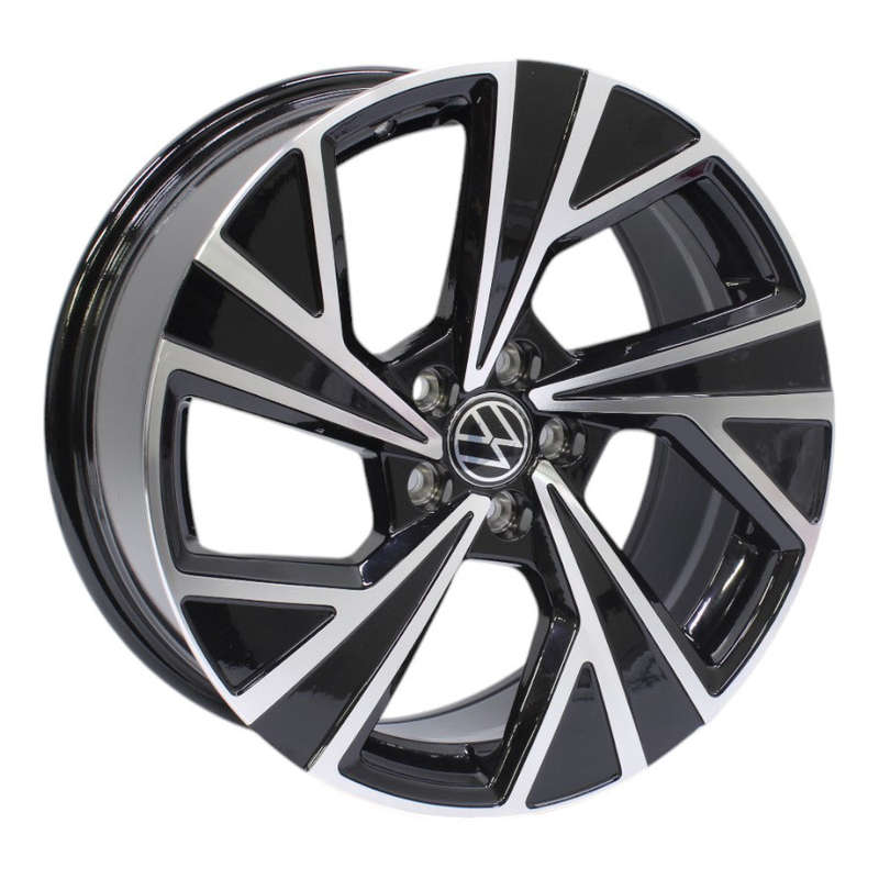 17" GR F7651 5/100 Black Machine Face Alloy Wheels